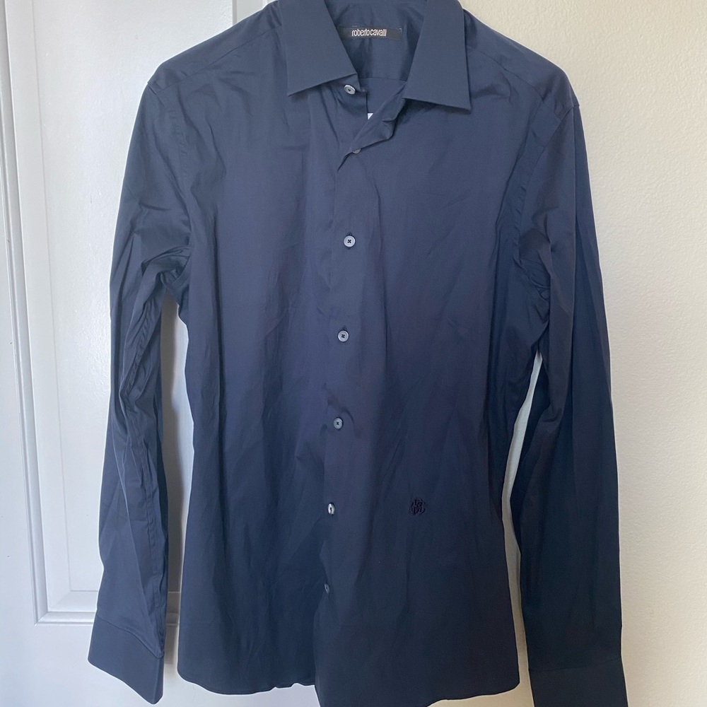 New! Roberto Cavalli Tailored Slim Fit Button Up